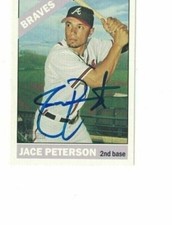 JACE PETERSON SIGNED IP TOPPS #675 2015 ATLANTA BRAVES AUTO