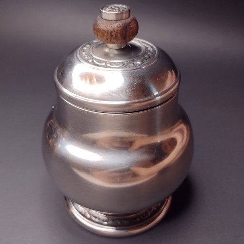 ONEIDA Vintage 18/8 Stainless Steel Covered Sugar Bowl Wood Handle MCM Japan - Picture 5 of 12