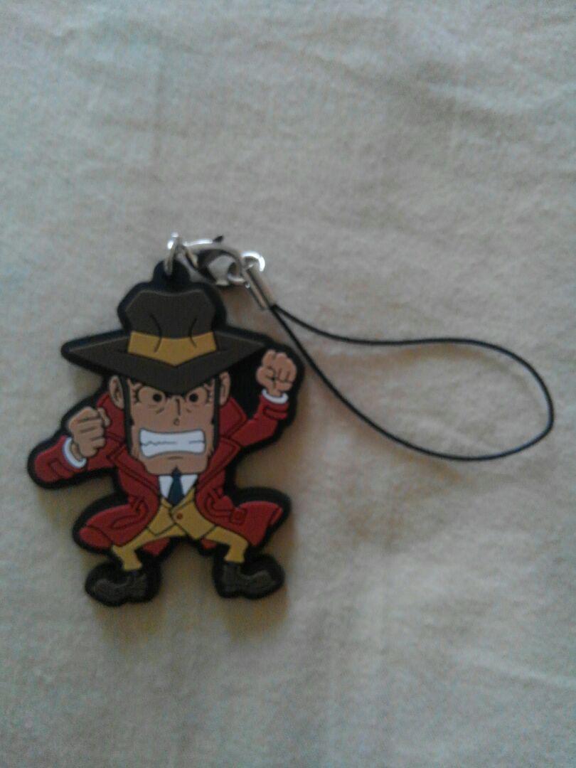 Lupin Rubber strap Inspector Zenigata Anime Goods From Japan