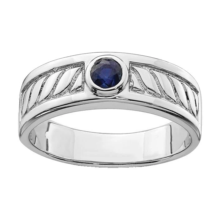 Sapphire Sterling Silver Jewelry for Men