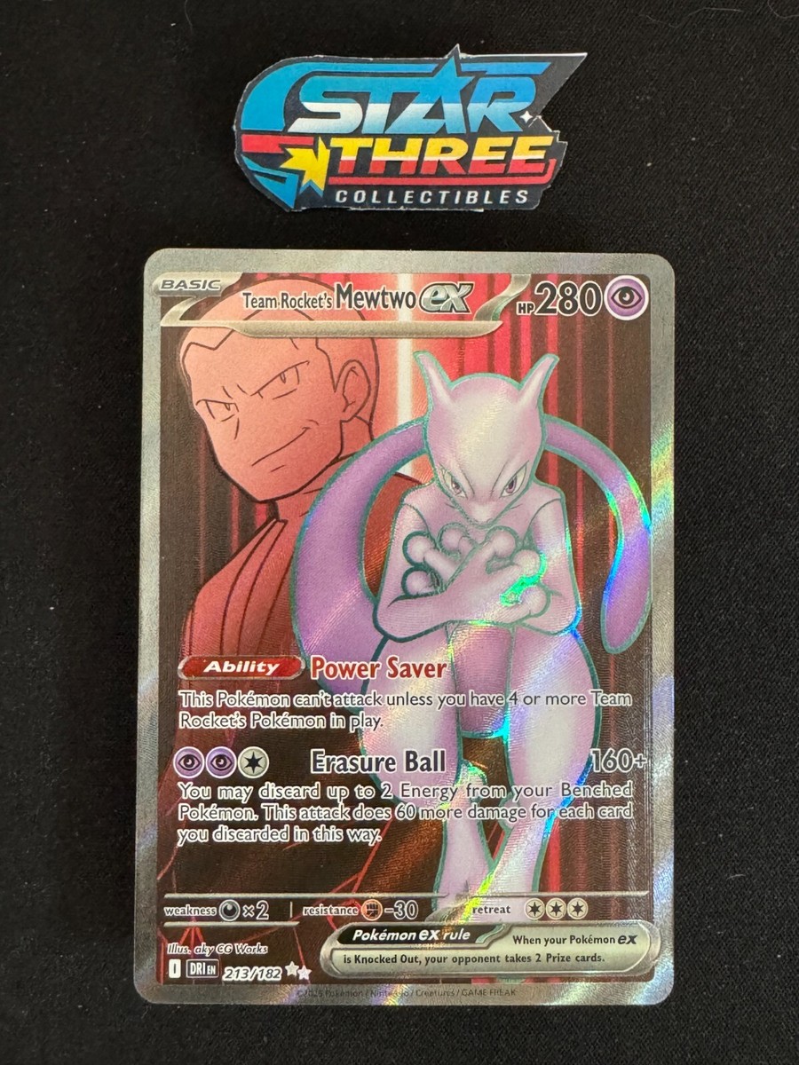 Team Rocket's Mewtwo Ex #213 Pokemon Destined Rivals Mint | eBay