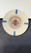 NICE $1 RESORTS INTERNATIONAL CASINO CHIP POKER CHIP GAMBLING ATLANTIC CITY
