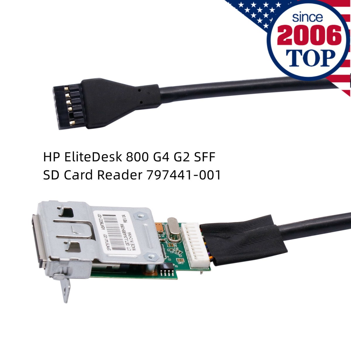 HP EliteDesk 800 G4 USB3.0 SD Card Reader Board Cable 797441-001