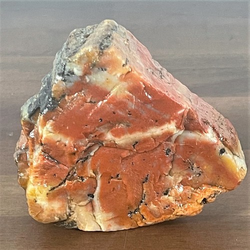 Grizzly on Petrified Wood Statue Figurine 3" Shelf Mantel Sitter - Picture 6 of 8