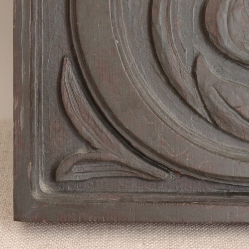 Evelyn Ackerman Letter C Panel Carved Wood Panelcarve Initial MCM 60s California - Picture 5 of 9