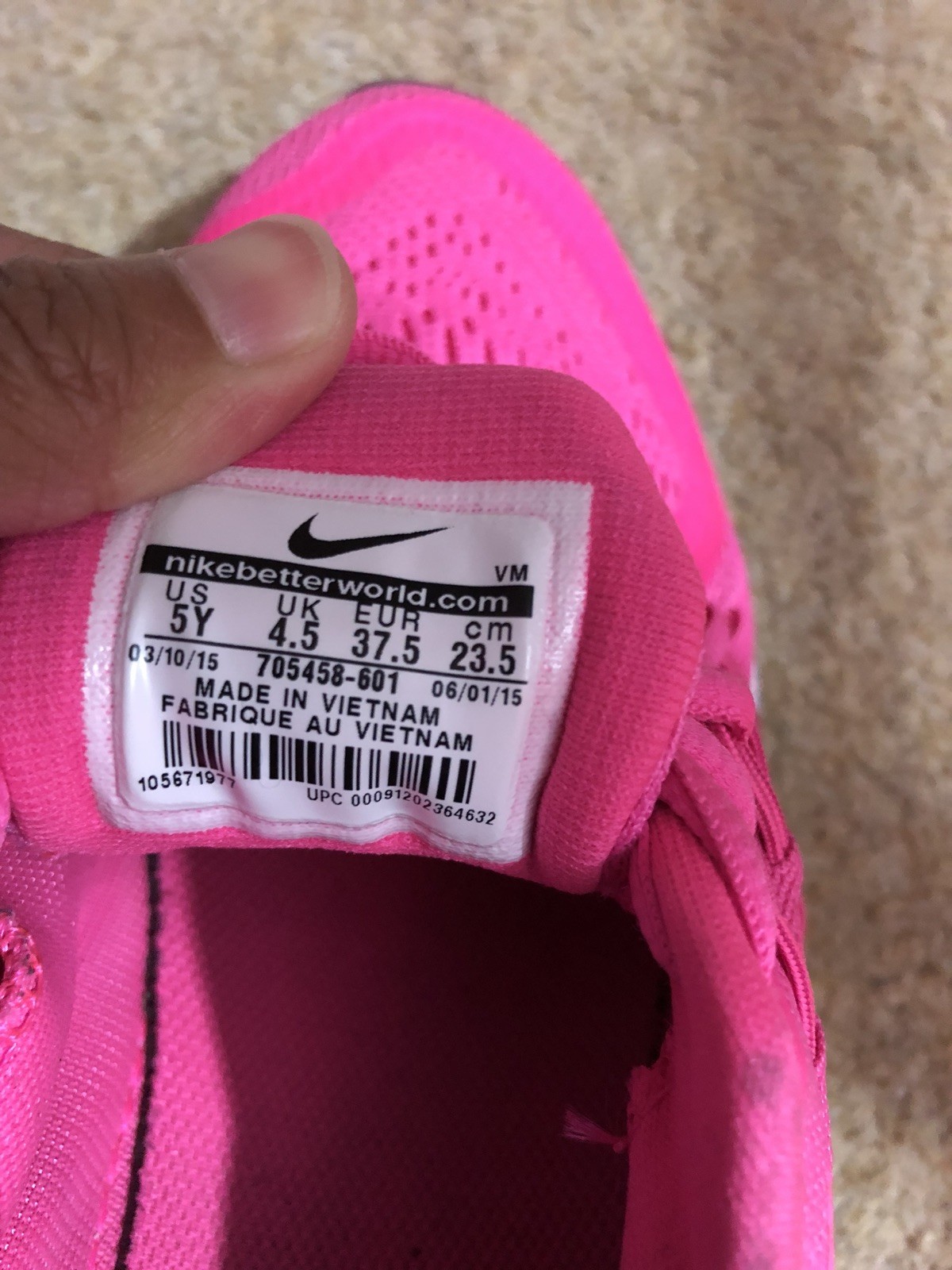 Nike 2015 Air Max dans rose chaud 2015 Nike taille 4.5 Uk 3ac56d Nike 2015 Air Max dans rose chaud 2015 Nike taille 4.5 Uk 3ac56d