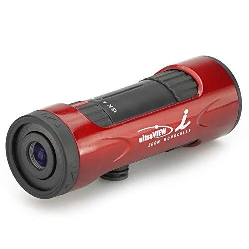 Kenko 429075 Ultra View I Monocular 15-50x21 15-50x 21mm Caliber Zoom Red - Image 2 of 4