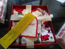 Pottery Barn Kids Jolly Santa Nursery Hat one piece Set Christmas New