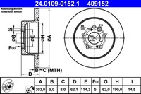 Bremsscheibe Toyota T. Rav 4 1.8-2.0 00-05