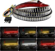 Tailgate Light Bar 60 Inch Triple Row Tail light bar for Pickup Trailer SUV RV V