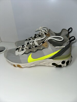 Men s Brand New Nike React Element 55 Spruce Aura  Athletic Running Shoes No Box