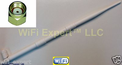 White Dual Band 2.4GHz 5GHz 9dBi RP-SMA High Gain WiFi Wireless Antenna 2 Styles