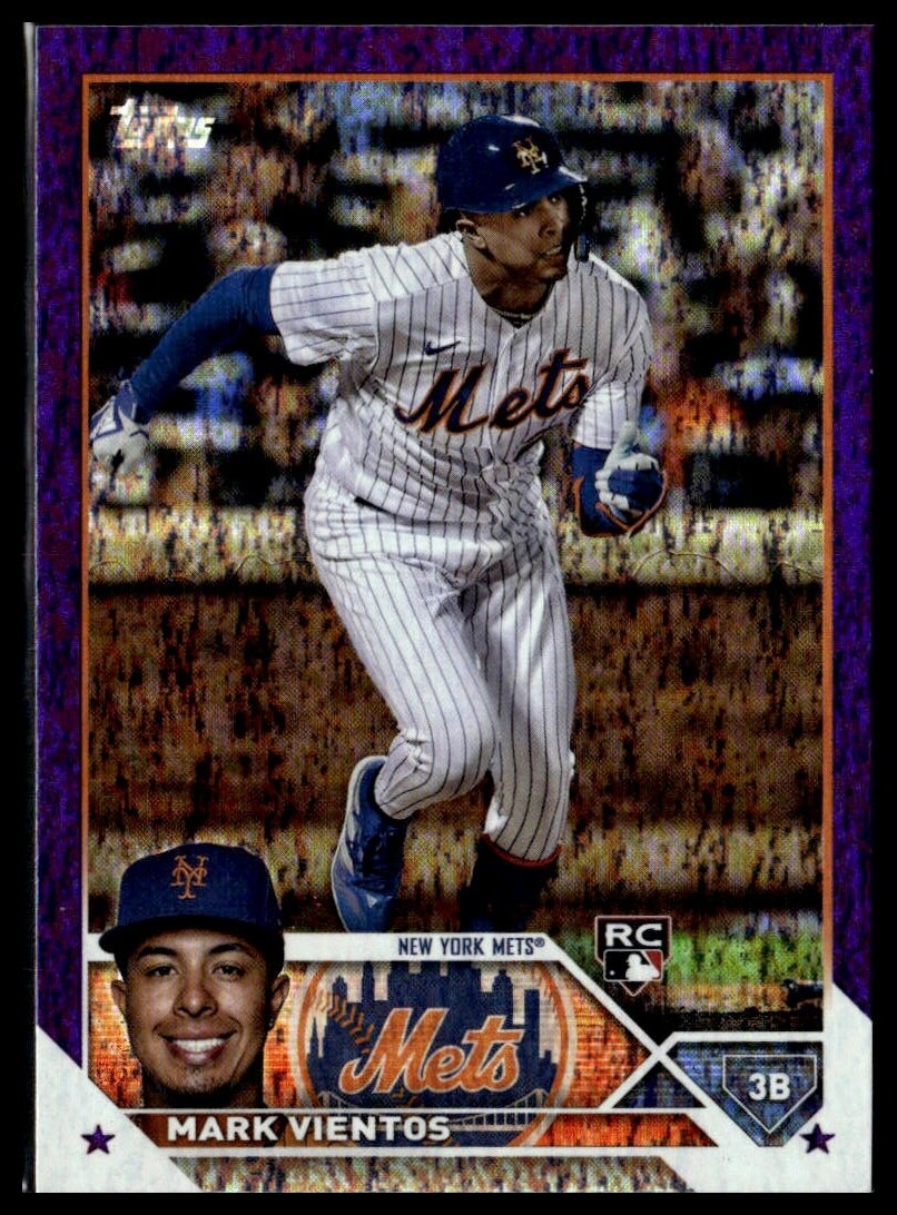 2023 Topps 550 Mark Vientos New York Mets RC Purple Foil 583/799