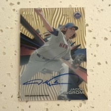 Jacob DeGrom 2015 Topps High Tek Gold #/50 Auto Mets Rangers Autograph