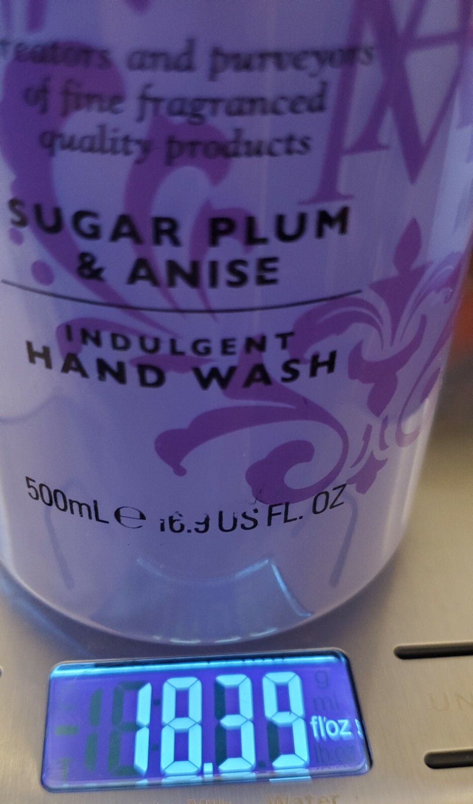 Ashton & Moore London SUGAR PLUM & ANISE indulgent hand wash soap 16.9