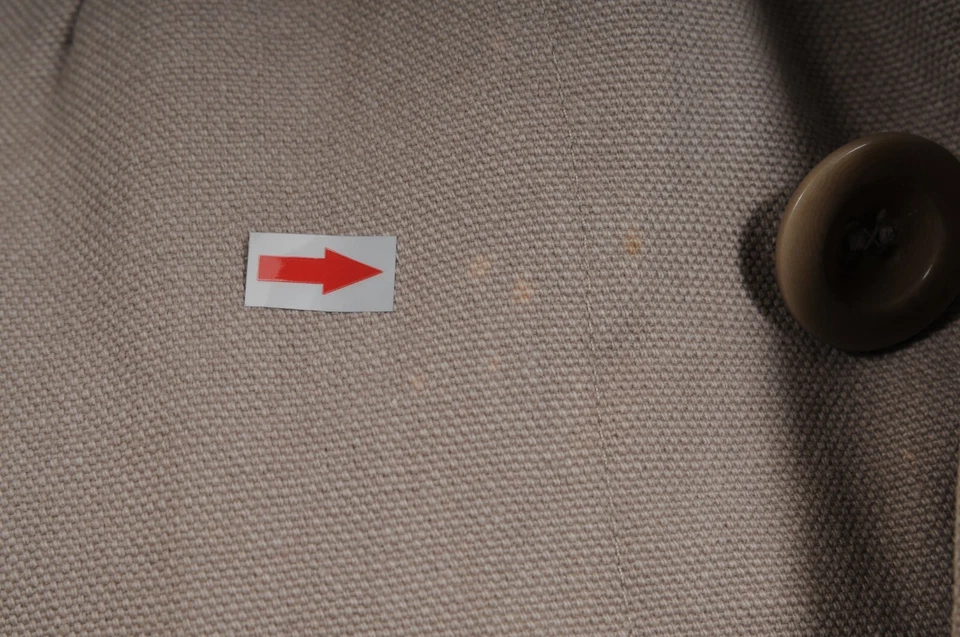 Chaqueta Militar Miu Miu 2000s Y2k Vintage Mujer Pequeña IT 38 Beige Algodón Lona Foto 3 de 4