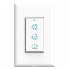 Smart Wi-Fi Light  Fan Switch 3 in 1 Triple Light Switch works with Alexa Google
