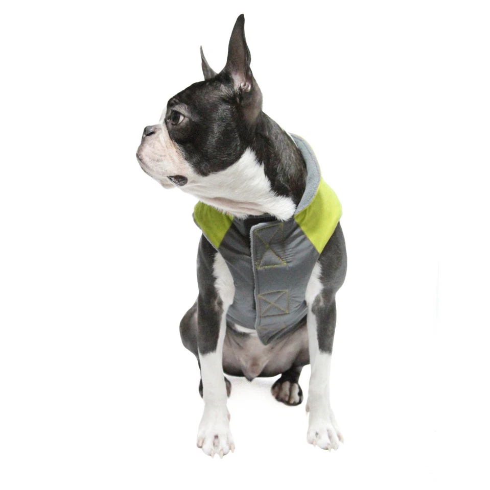 Gooby Puppy Dog XL Trekking Jacket Vest Small Breed 22" Chest Water Resist Green - Image 2 of 4