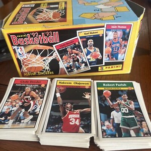 Approx 300 1992-93 Panini NBA Basketball Stickers PLUS Display Box 🔥🔥🔥🔥