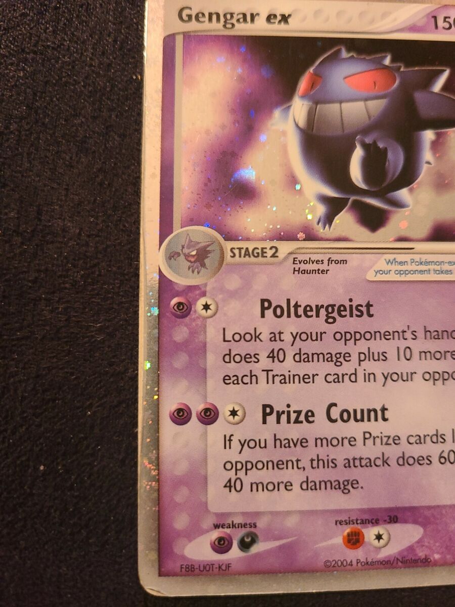 2004 Pokemon, FireRed & LeafGreen, #108/112 Gengar EX, Holo Ultra