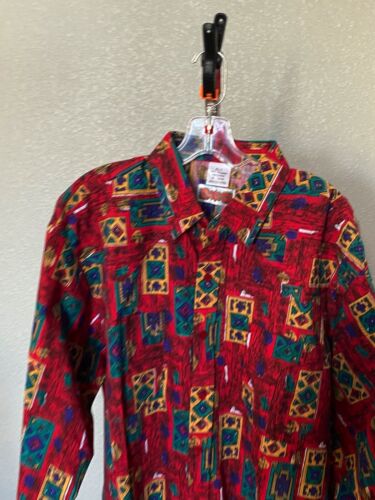 Gold Coast Adobe Plaid Hotel Casino Vegas XLT 17.5 x 36 Extra Large Tall Shirt - Picture 2 of 8
