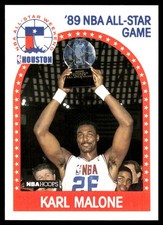 Karl Malone 1989-90 Hoops #116 Utah Jazz NBA READ FREE SHIPPING AutographDen