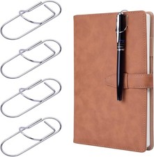 Wisdompro 12 St&uuml;ck Stifthalter Notizbuch Metall, 2,1 x 6 cm Stift Clip f&uuml;r N