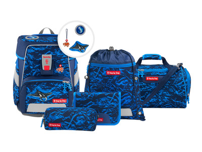 Step by Step Schulranzen-Set SPACE Manta Rio, 6-teilig
