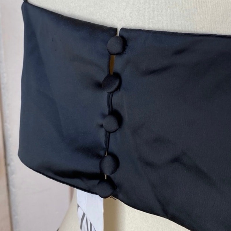  Zara Cutout Satin Effect MiniDress, Size S thumbnail 8