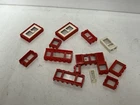 Lego lot de fenêtres et portes vintage assorties rouge et blanc
