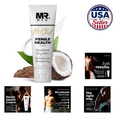 Penile Moisturizer Cream for Men Fragrance Free 4oz Dry Chafed Sensitive Skin