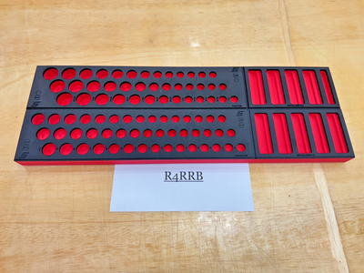 #ad Snap on Tools RED 2pc FOAM ORGANIZERS for 3 8quot; Drive METRIC SAE Sockets Sets $399.95