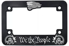 We The People for America 3D Motorcycle License Plate Frame