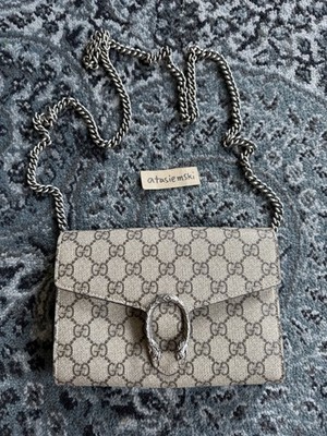 Gucci Dionysus GG Supreme Mini Chain Bag (NO DUST BAG, NO BOX) AUTHENTIC