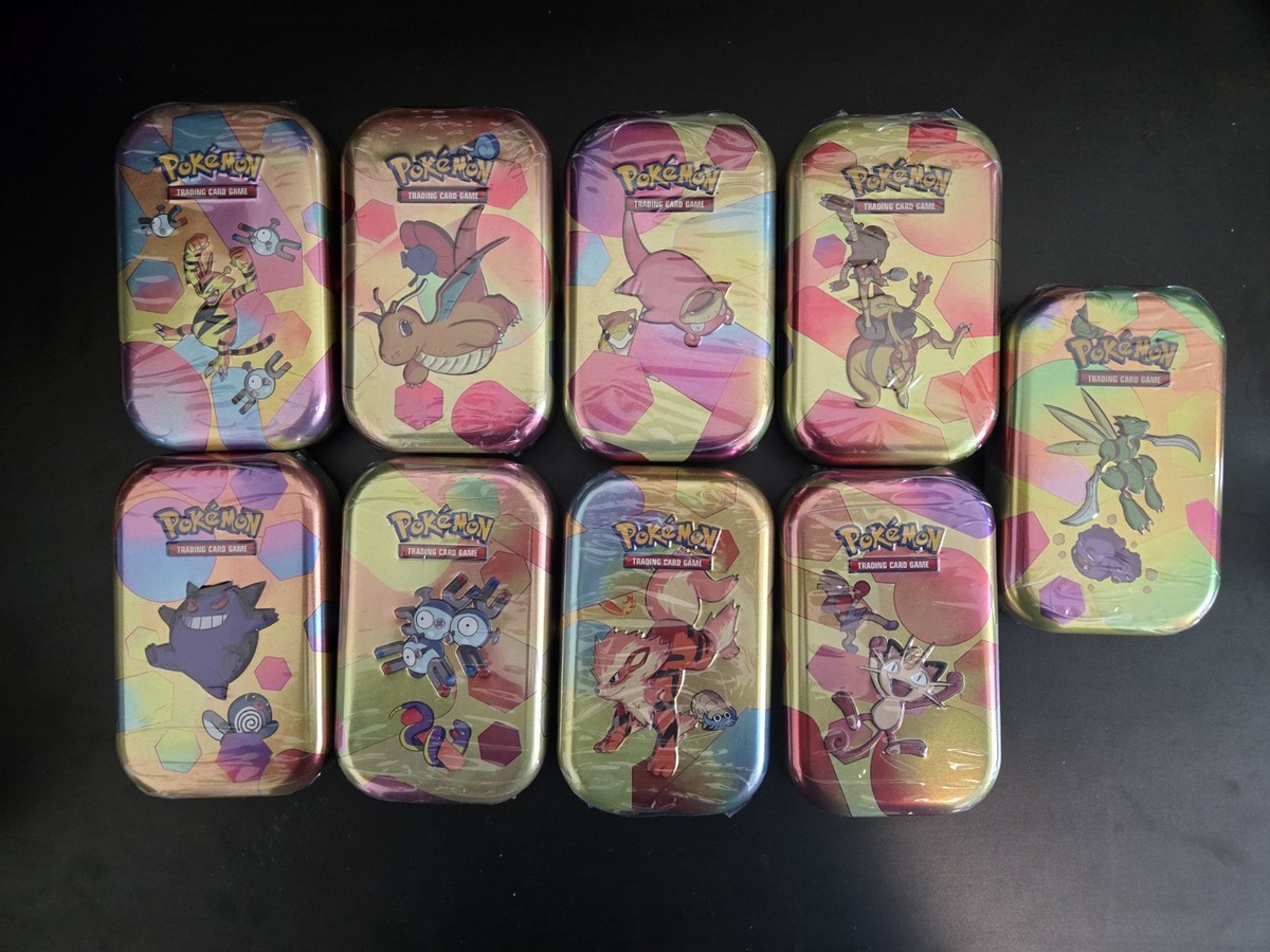 pokemon card tins for sale Pokemon TCG Scarlet & Violet 151 Mini Tin Display - 10 Packs for sale  online