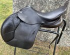 Schleese Eagle Jump Saddle 18” (size 3-18) Excellent Condition Brown Double Flap — photo 2