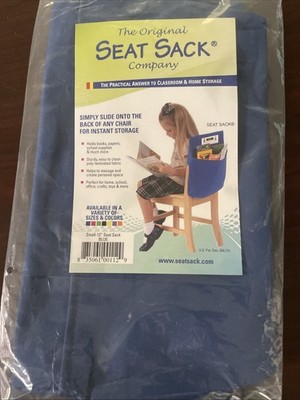 The Original Seat Sack Medium Blue Square 12  Seat Sack w/ Tag NEW SEALED