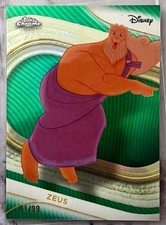 Zeus Disney Topps Chrome #49 Green Refractor Card 81/99 Hercules 2025 RARE SP
