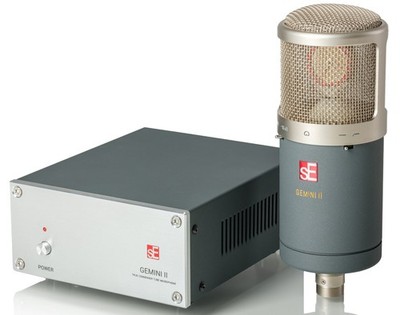 Se Electronics GEMINI II Dual Valve Condenser Recording Microphone+Shock-Mount