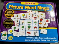 The Learning Journey: Picture Word Bingo Reading Game Match It Bingo