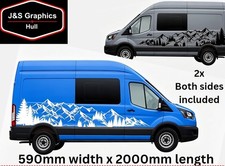 Mountains Motorhome vinyl stickers graphics car side decals Camper off road van