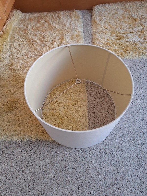 Premium White Linen Drum Lamp Shade 18" X 10" Large