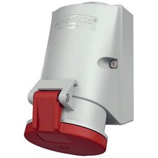 Mennekes - CEE-Steckdose (IEC 60309) Wanddose TwinCONTACT 421 32A,4p,6h,400V,IP4