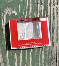 2-Pack CLEAR C7 Decorative Lamp Bulbs 120v 7W 60Hz AC Candelabra Base Light Sets