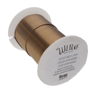 24 Gauge Antique Brass Crafting Wire 90 Foot Spool for Jewelry Making