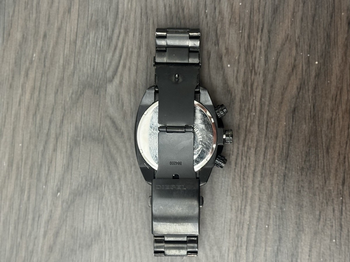 Diesel Advanced Chronograph Black Dial Ion Plated DZ4223 Men's