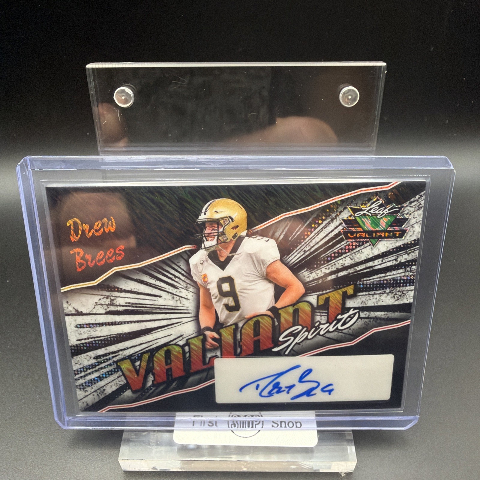 2025 Leaf Signature Series DREW BREES HOF Valiant BLACK AUTO 1/1 Color Match⬅️⬅️ view 1