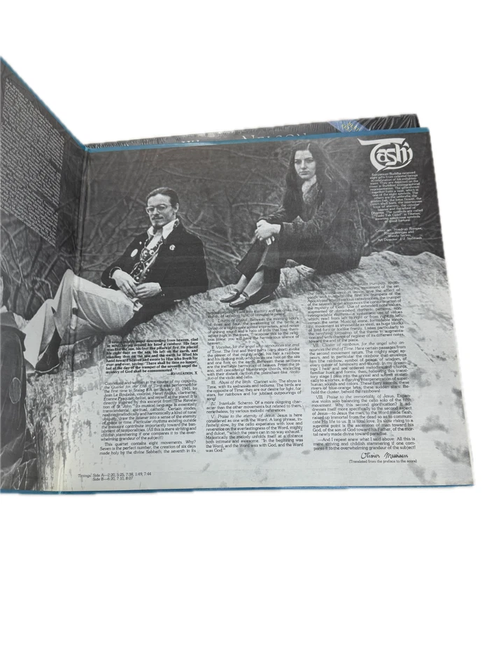 Tashi Plays Messiaen Quartet For The End of Time 1976 RCA ARL1-1567 Promo LP VG+ - Image 4 of 4