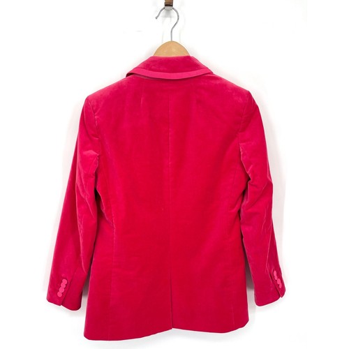 J. Crew Collection Pink Willa Blazer Jacket in Tipped Stretch Velvet size 0 - Picture 7 of 11