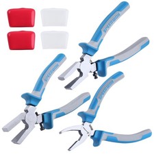 6" 3Pcs Glass Running Pliers Glass Breaking Pliers and Breaker Grozer Pliers ...